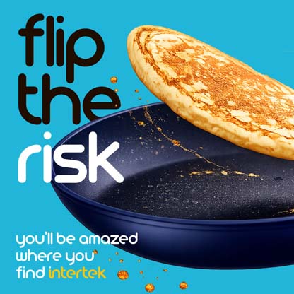 A pancake being flipped from a cooking pan